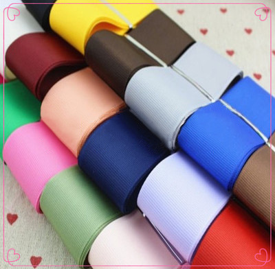 3.8cm Thread Belt Solid Color Ribbon Polyester Ribbed Band Ribbon DIY Barrettes Hair Accessories Gift Packaging Wholesale