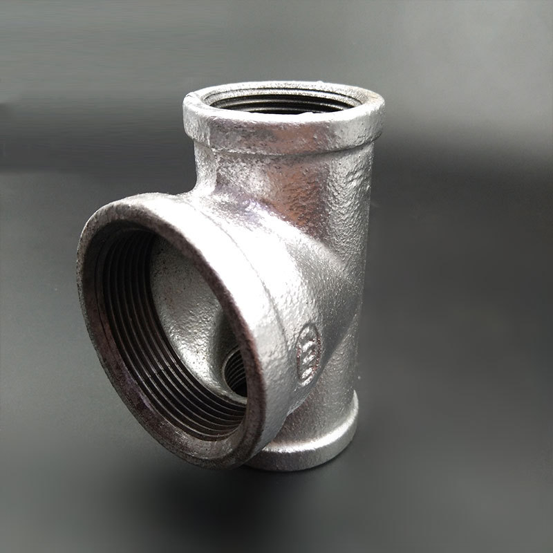 卡耐夫 热镀三通 中大三通 国标加厚 玛钢热镀 玛钢管件 bsi认证