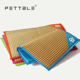 厂家牛津布宠物凉席 脚印配色凉席夏季 中小型犬泰迪博美宠物窝垫