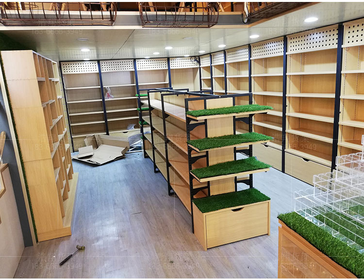 文具店货架学生体育用品新晨光钢木货柜书店笔架文具中岛厂家直销
