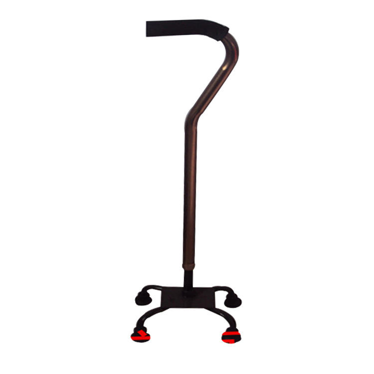 供应四脚拐杖 老人助步器 大四角老人手杖伸缩拐棍 残疾人助行用