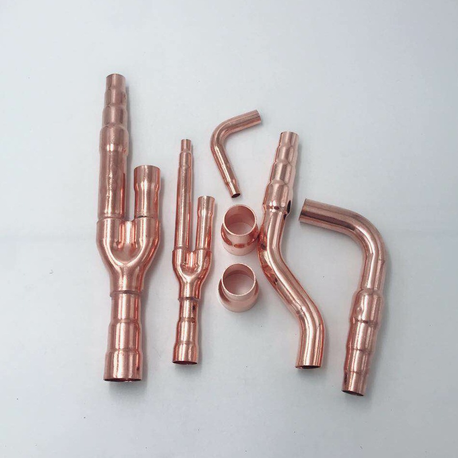 三通 厂家直销品牌中央空调分歧管 空调三通附件 空调配件弯头