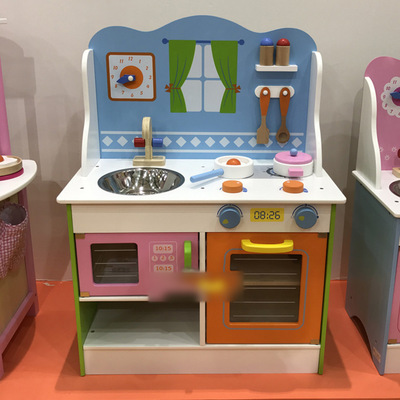 儿童娃娃家玩具厨房全套 仿真中式小厨房/红色欧式厨房仿真烧烤架