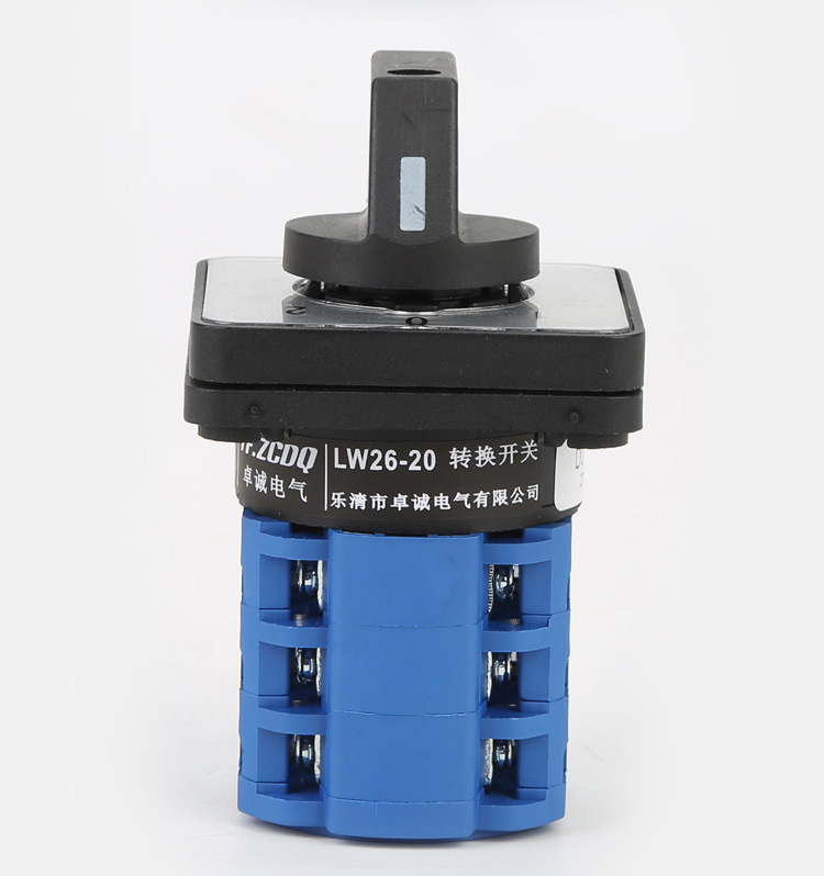 万能转换开关lw26-20/3三档三节双电源切换380v电机倒顺正反转20a