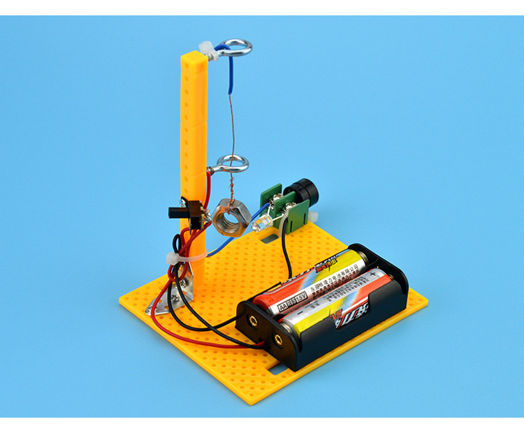 探梦 科技小制作 diy地震报警器声光报警儿童手工科学实验玩具