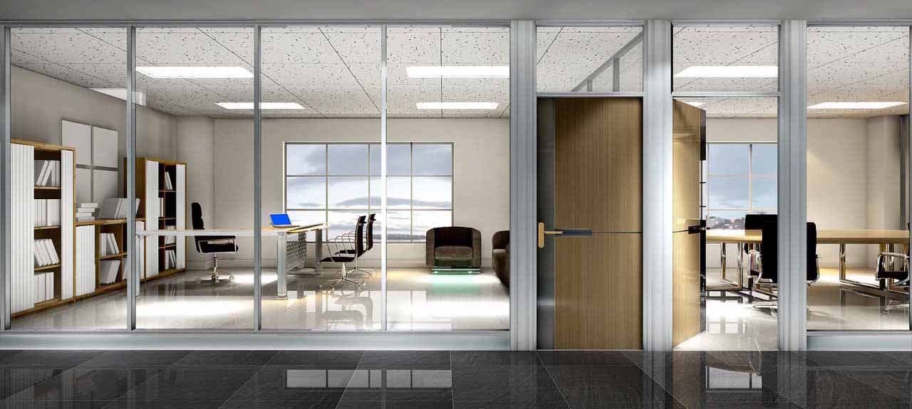 玻璃隔断轻质砖隔墙石膏板隔墙岩棉板隔墙厂房办公室装修