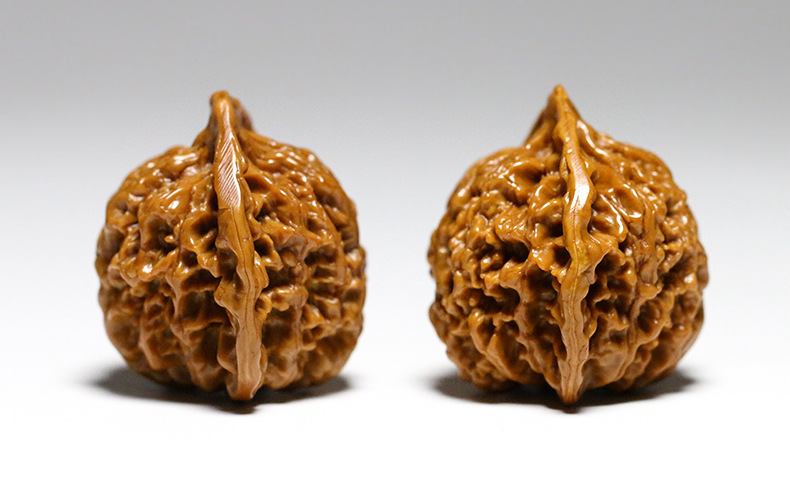 机刷文玩核桃狮子头麒麟纹矮桩包浆核桃把玩精品商务礼品一对批发