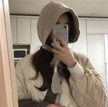 狼外婆复古针织毛线帽女休闲纯色保暖护耳雷锋帽渔夫帽冷帽小红帽