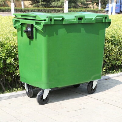厂家直销特大660l垃圾桶 环卫垃圾桶 大型中转桶塑料环卫垃圾车