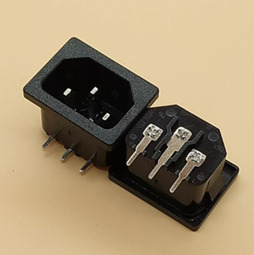 厂家直销8字座ac插座八字尾插座8字带开关二合一插座电源插座