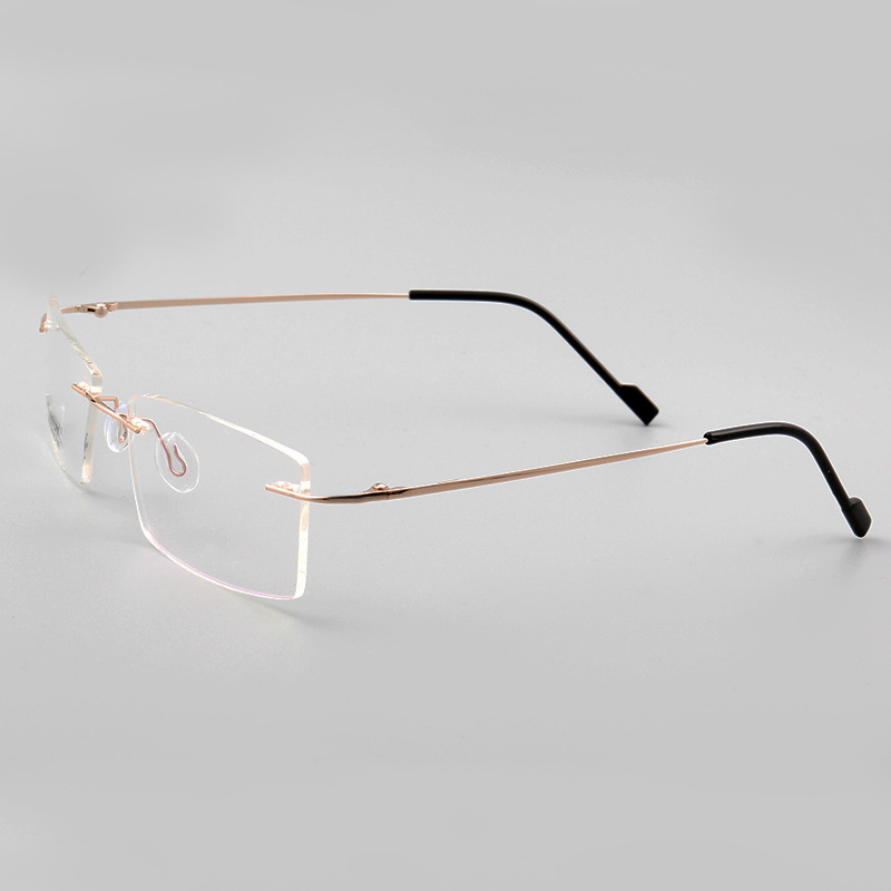 kum现货批发新款无框记忆金属近视眼镜架防蓝光电脑辐射眼镜框
