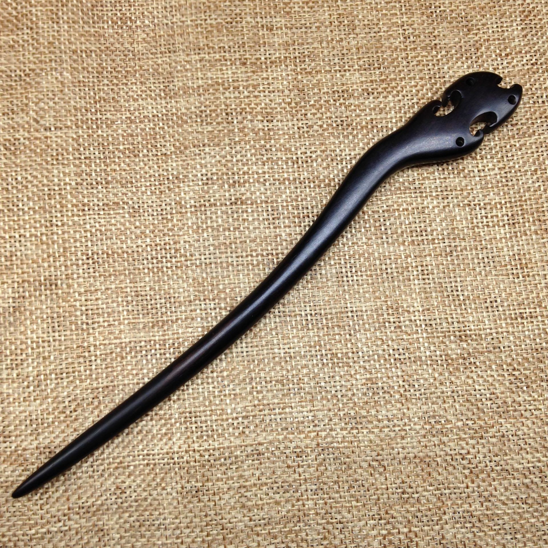 优质黑檀绿檀红檀木簪子发簪,复古檀木发簪,厂家批发 黑檀发簪