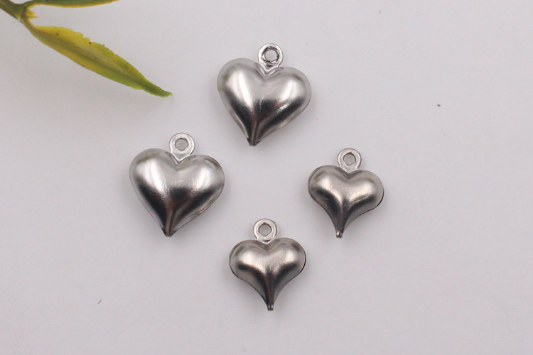 不锈钢空心吊坠 桃心 心形吊坠 脚链手链挂饰 首饰饰品配件