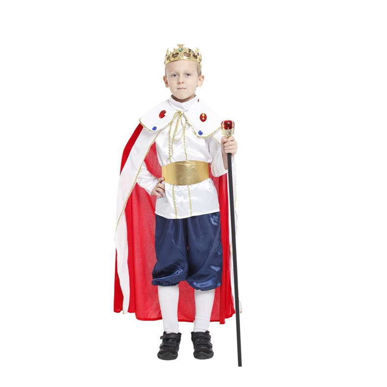 万圣节儿童王子服装 cos化妆舞会派对演出服饰 儿童国王衣服套装