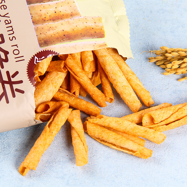 一口嘎嘣脆,网红膨化食品