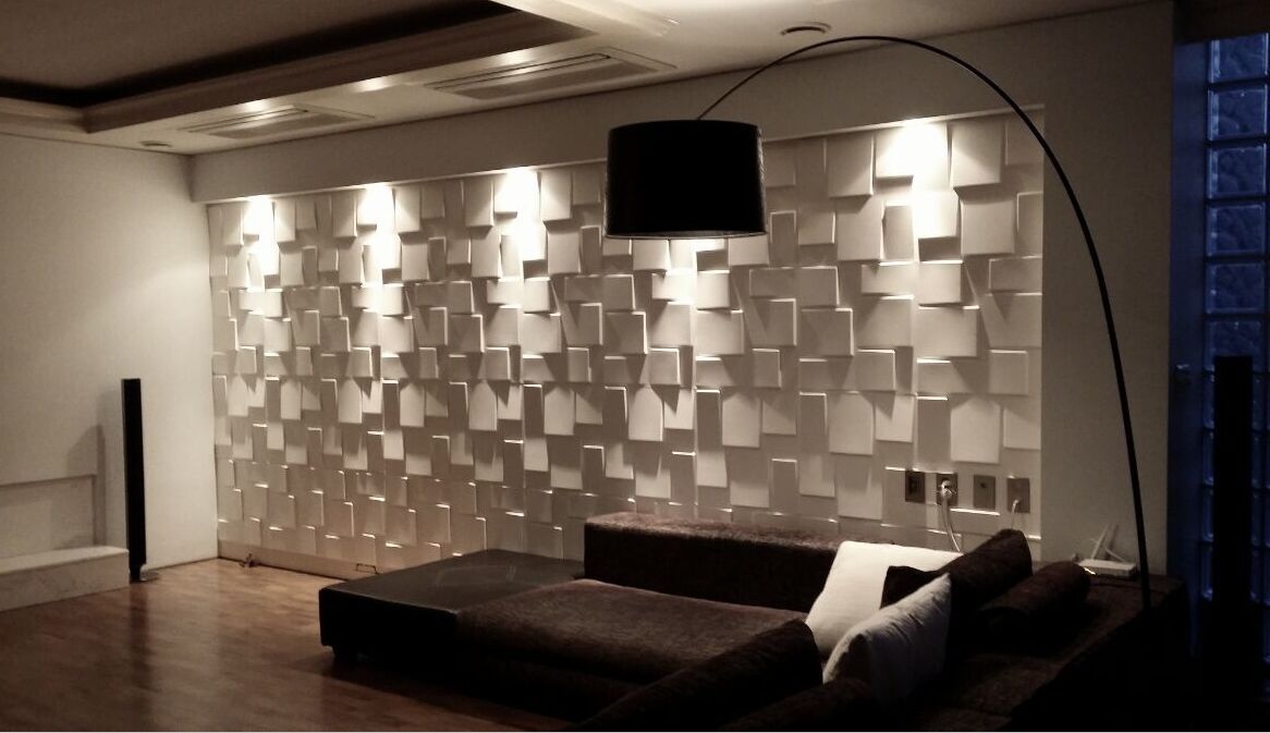 酷墙3d墙面装饰板 新型创意产品设计实景效果图片——三递板