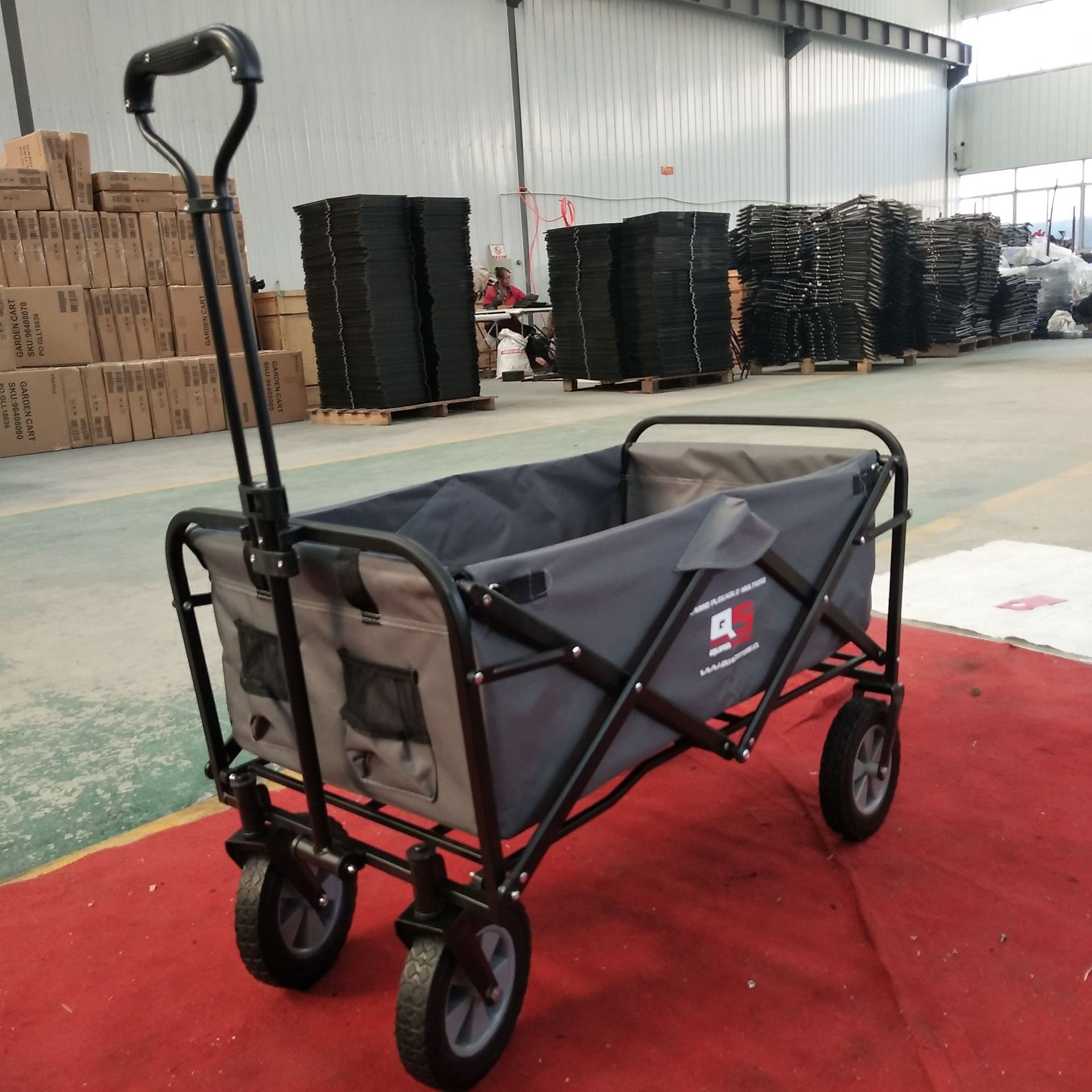厂家直销时尚购物 家用多功能折叠车 户外垂钓野营折叠手推车