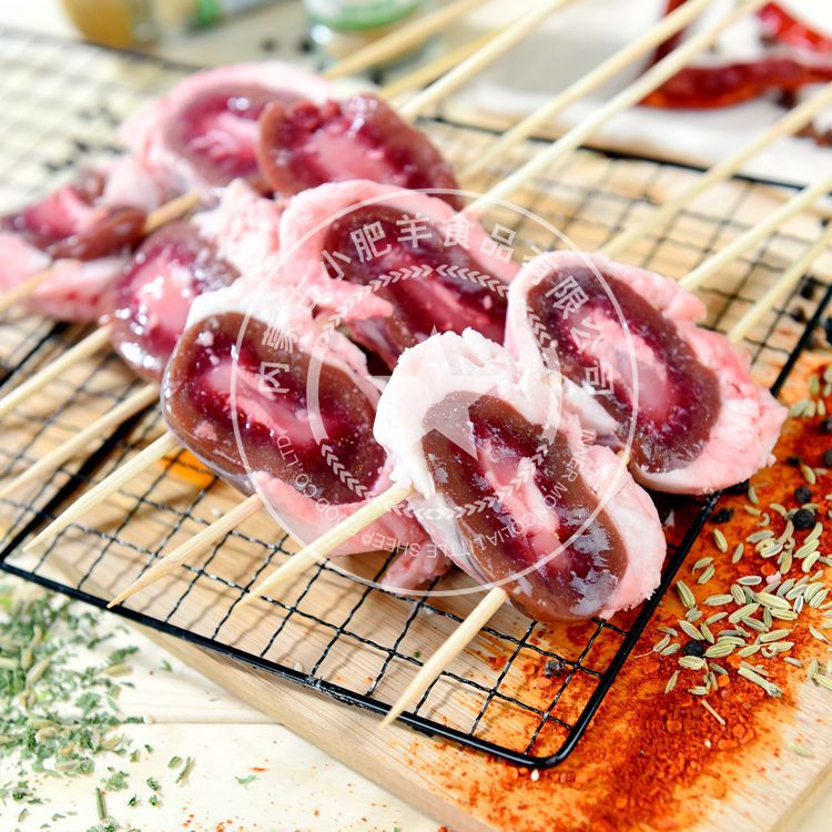 阿牧特油腰串 烧烤食材 原油腰子串 羊腰子 烧烤串 冷冻 厂家直销