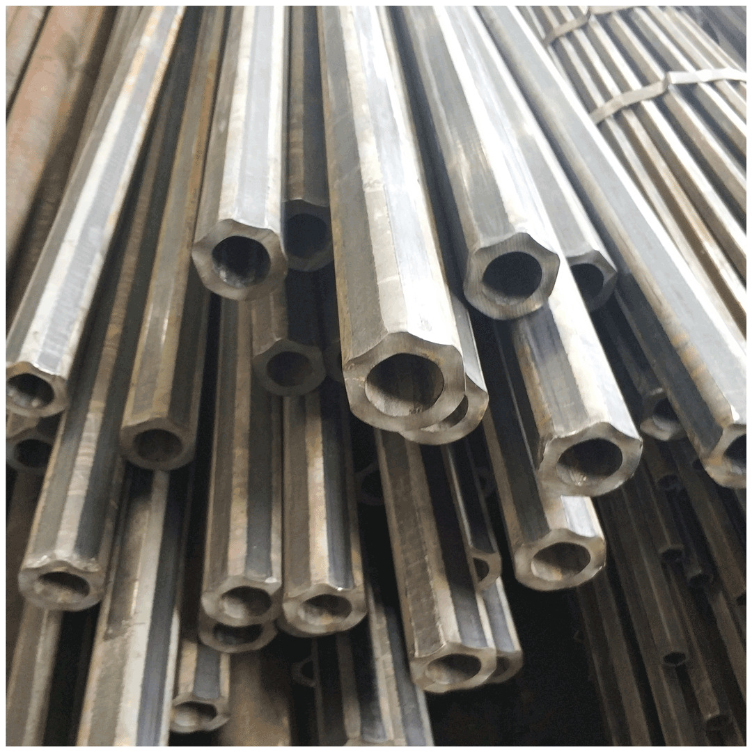 精轧无缝钢管外圆内六角钢管厂家 六角空心管 外圆内六角精密钢管-五