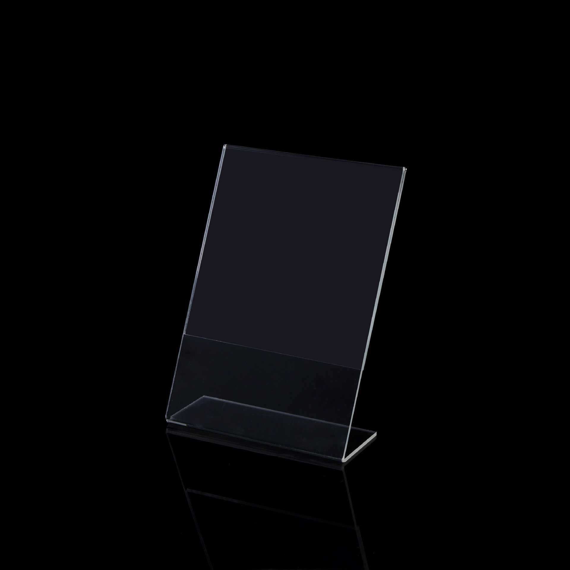 l型亚克力台卡定制 a4尺寸台卡 l型菜单牌 桌面广告牌