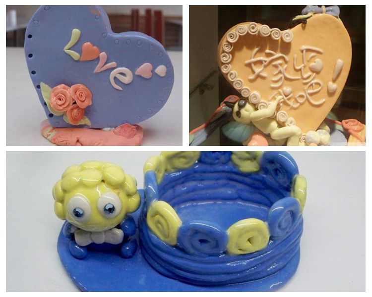 彩瓷泥陶泥粘土高岭土彩色瓷泥学生彩陶泥16色彩色泥烧制彩泥色泥