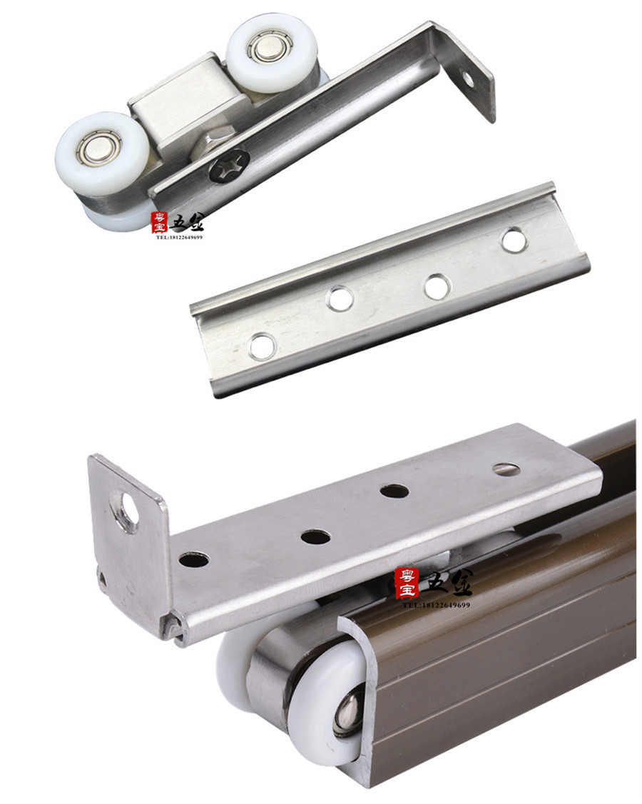 不锈钢木门吊轮滑轮推拉门吊滑轮移门吊门轮吊轨道滑轮小4轮