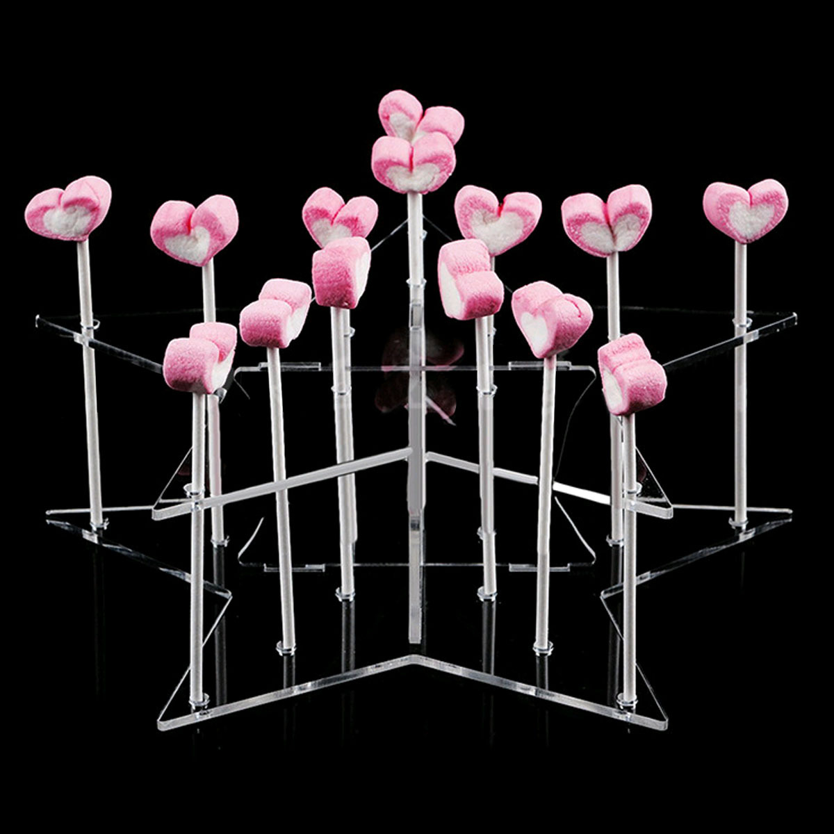 定制亚克力棒棒糖展示架 波波糖陈列架 多种形状糖果展架