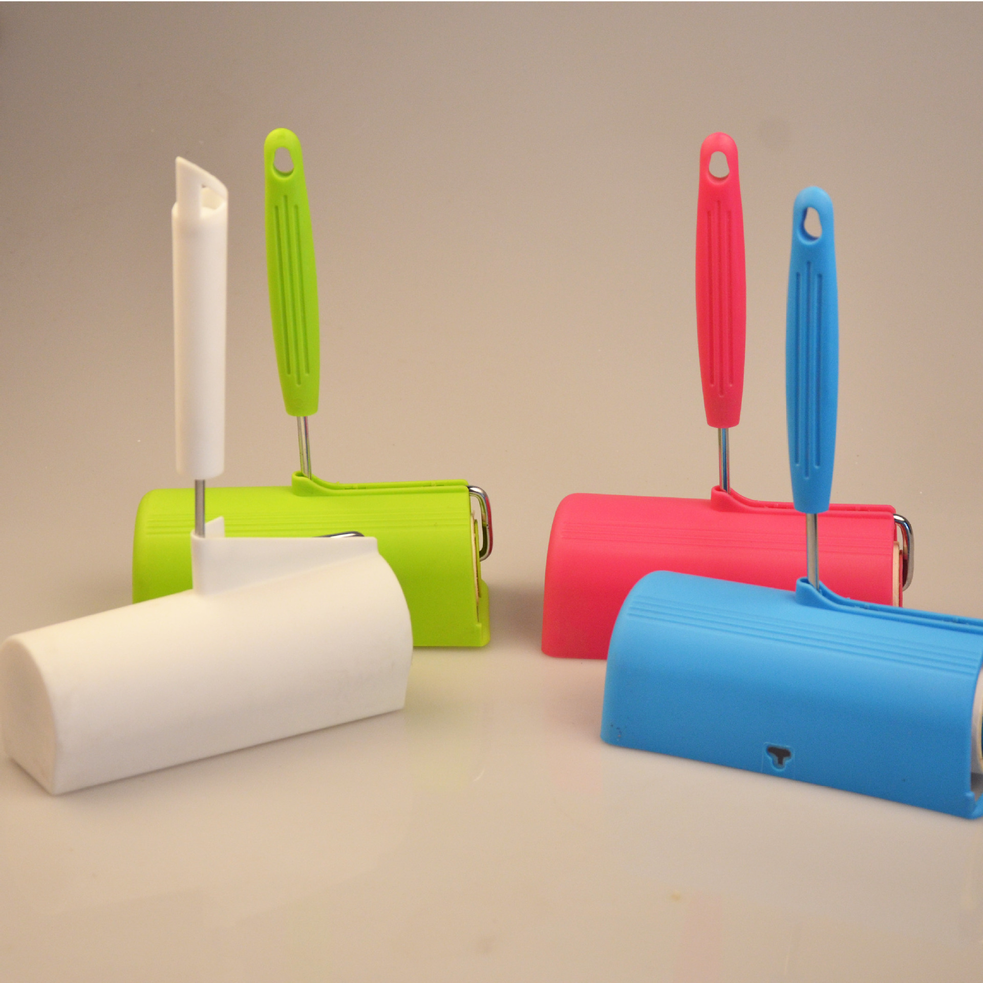 批发60撕滚筒式粘毛器粘毛滚 可撕式短柄铁柄除毛器可定制