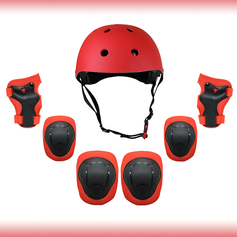 Aggregate Motion Children's Roller Skating Mine Knee Pad Scooter Bicycle Balance Car Protective Gear Kids Balance Bike Helmet Wholesale