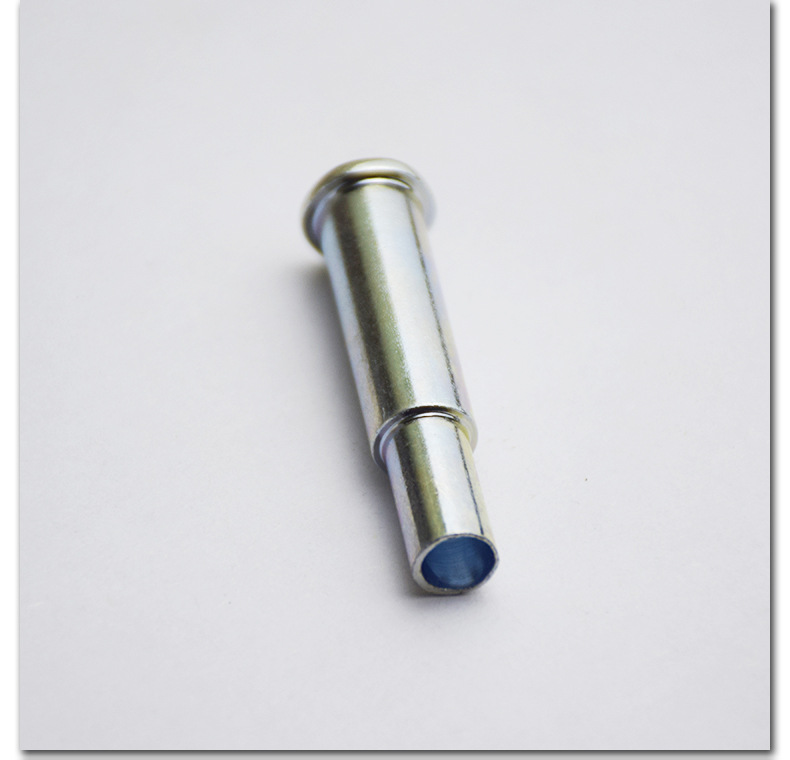 厂家直销凹面切槽铆钉 电镀蓝白锌台阶铆钉 金属半空心铆钉定制款