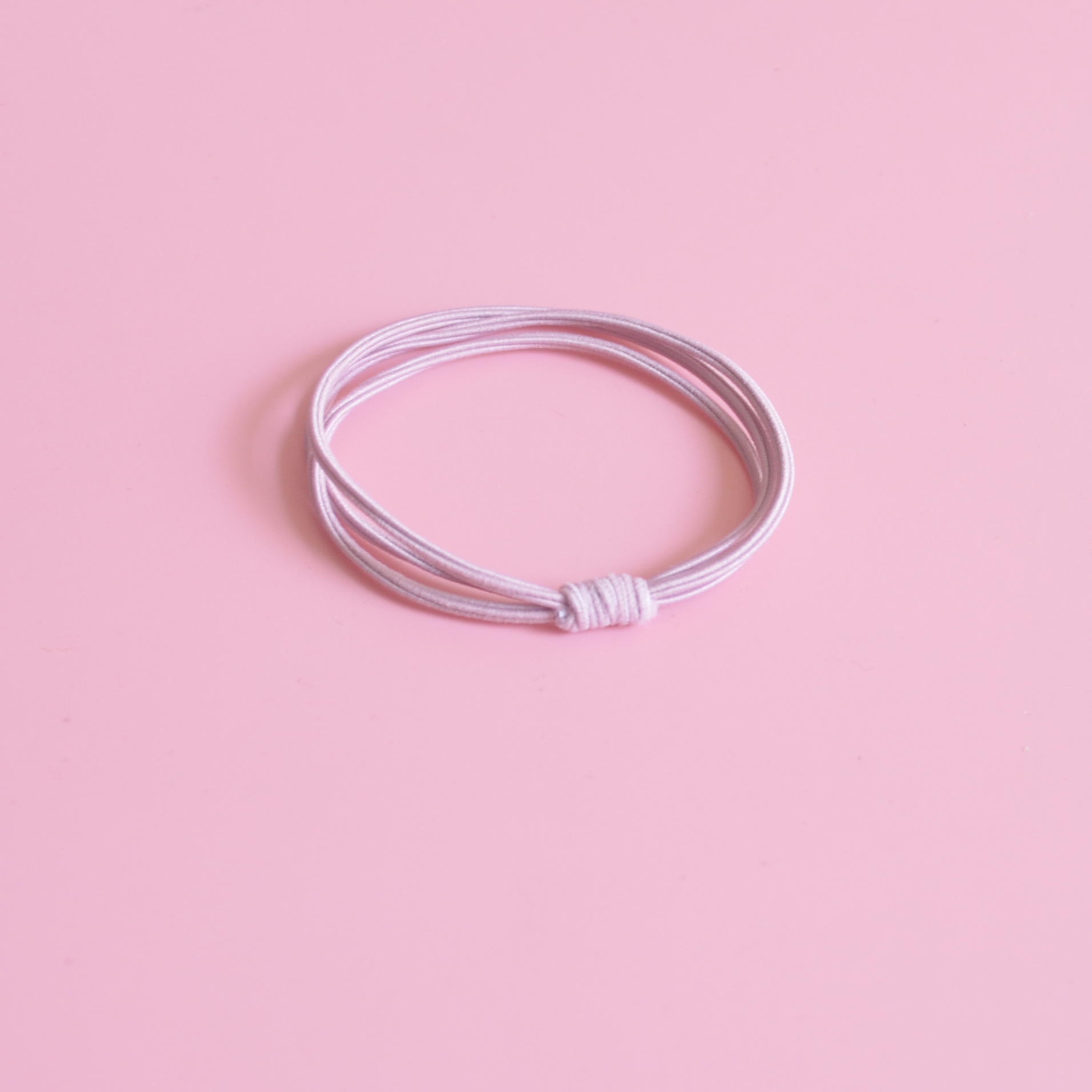 韩国纯色简约打结发圈皮筋发绳小清新森女系高弹力马尾头饰发饰品