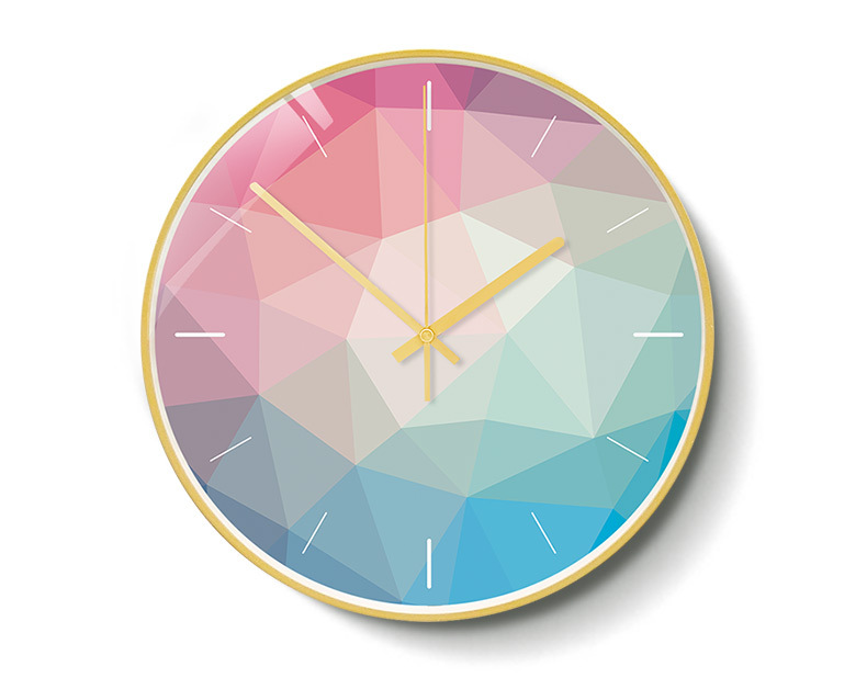 北欧风格装饰挂钟 菠萝图案挂钟 创意时钟 家用大气静音壁钟 o64