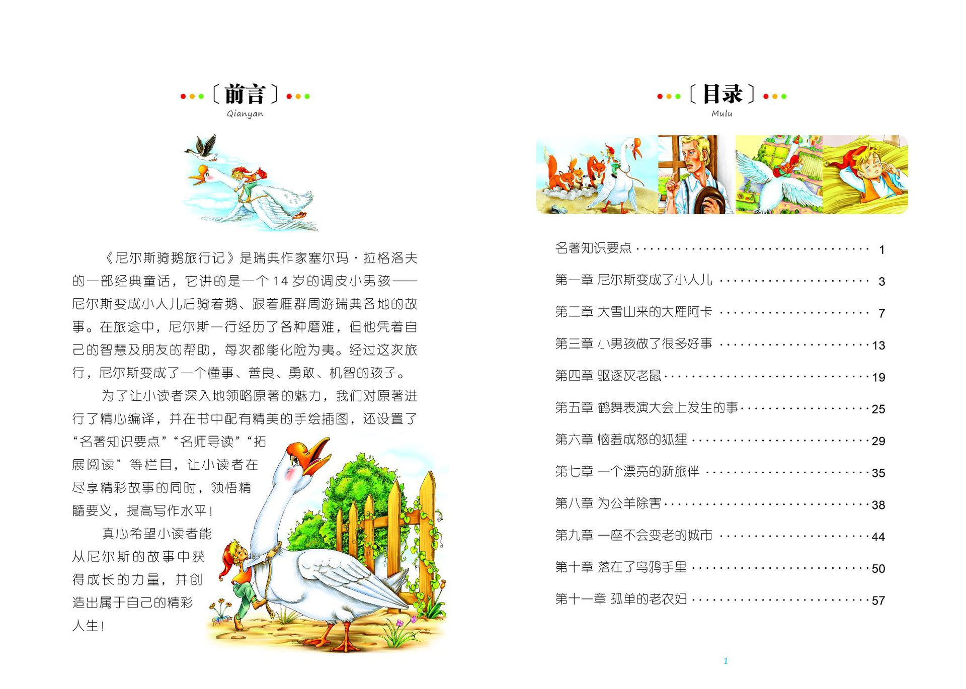 《尼尔斯骑鹅旅行记》名校班主任推荐小学生新课标必读书系