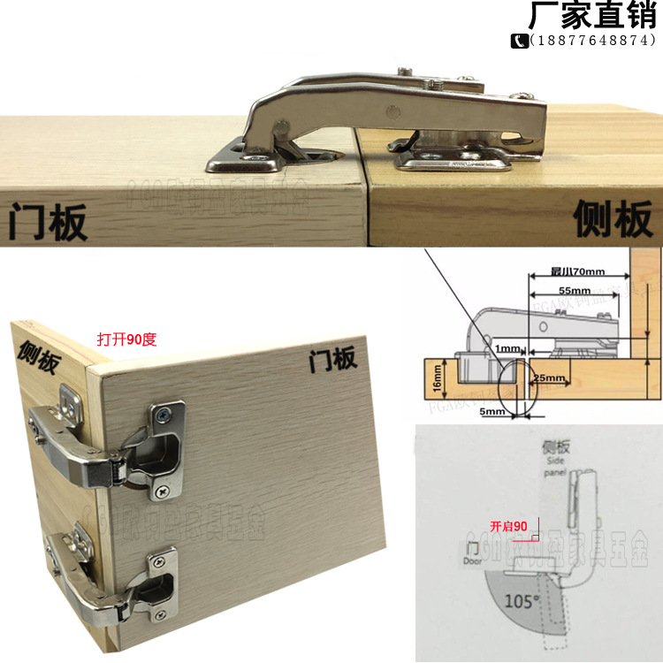 门铰链种类图片