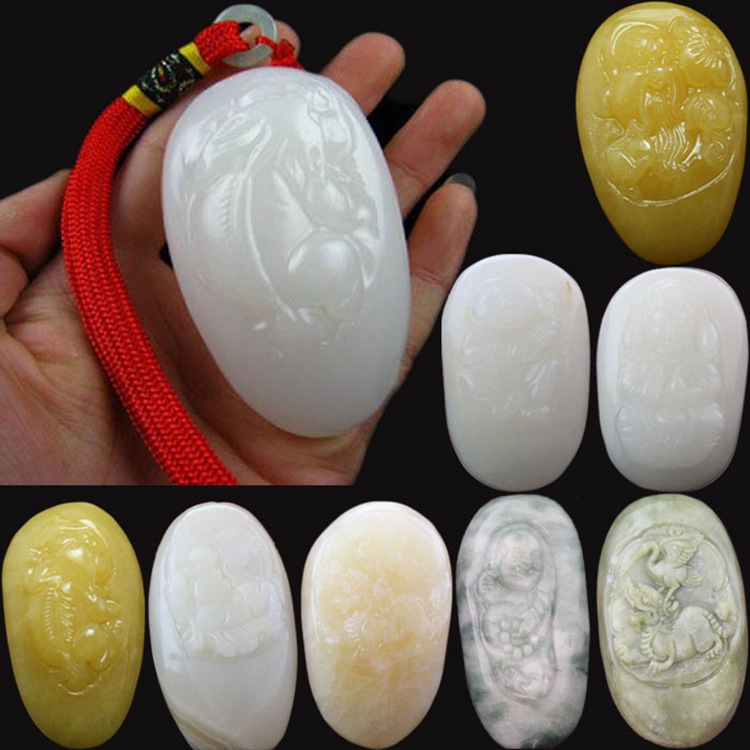 南阳玉石 天然玉石直批 正品阿富汗手把件 玉器工艺品手把件