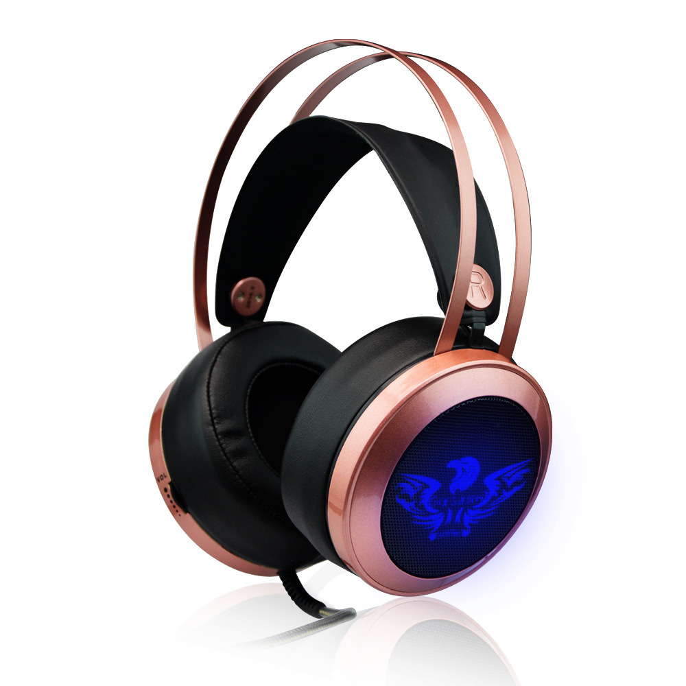 歌翔gb-03y重低音头戴式游戏耳机电脑竞技发光不带震动带话筒耳