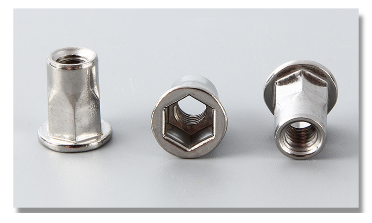 m8六角拉铆螺母小沉头内外半六方六角拉铆螺母规格齐全