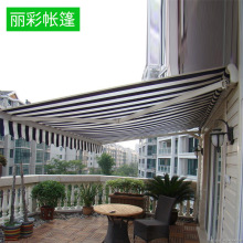 厂家直销 铝合金遮阳篷伸缩雨棚折叠遮阳蓬阳台窗户曲臂帐篷定制