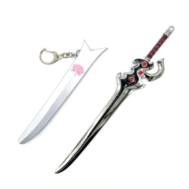 厂家批发22厘米王者兵器刀鞘 李白凤求凰 游戏周边合金武器