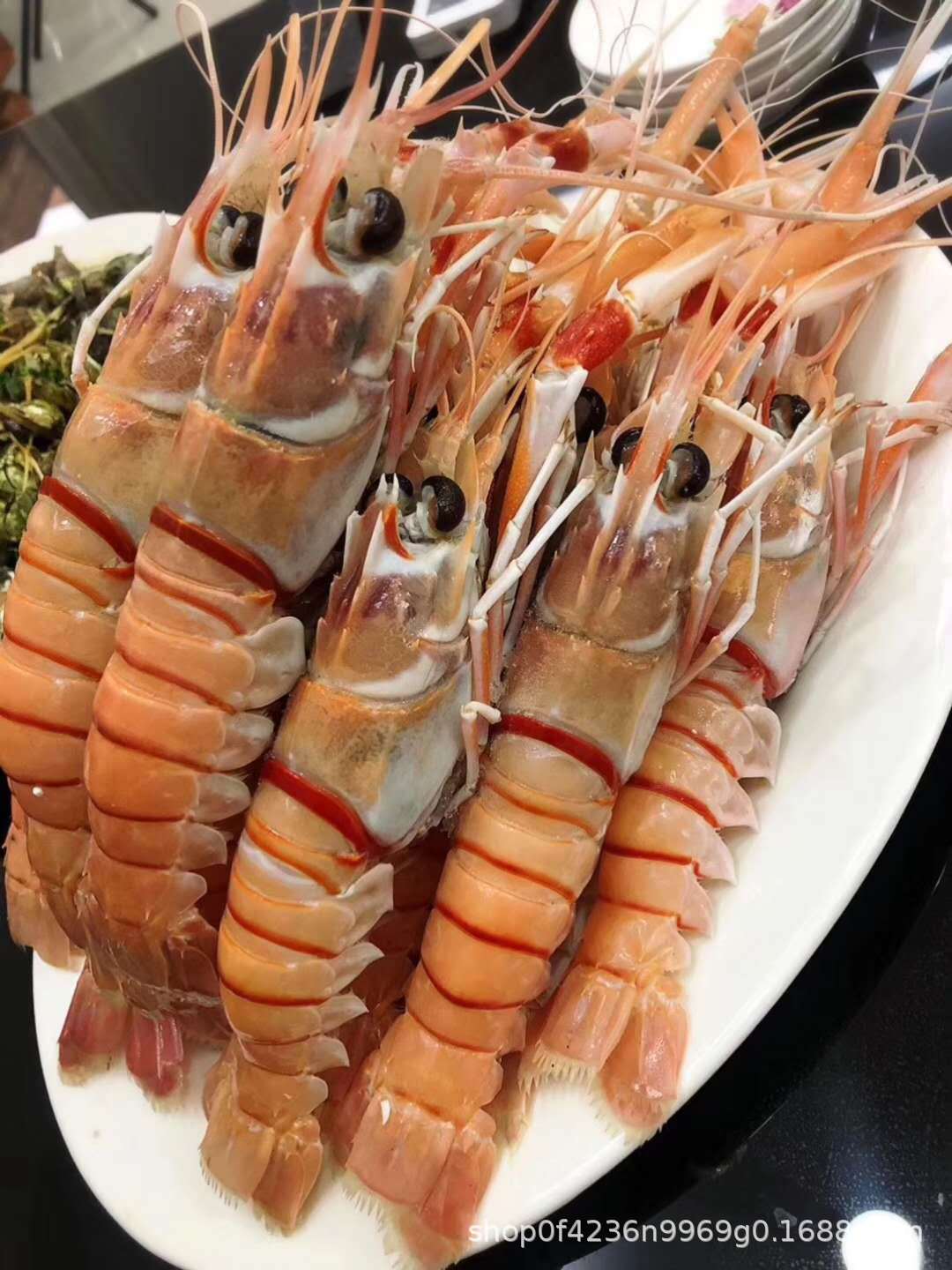 新西兰海螯虾 刺身海虾 鹰牌鳌虾 南极虾 斯干比 1-3号 2kg/盒