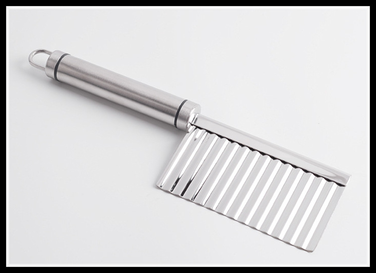 全304不锈钢波浪刀狼牙土豆刀切条器切菜器波纹刀切花式薯条片刀