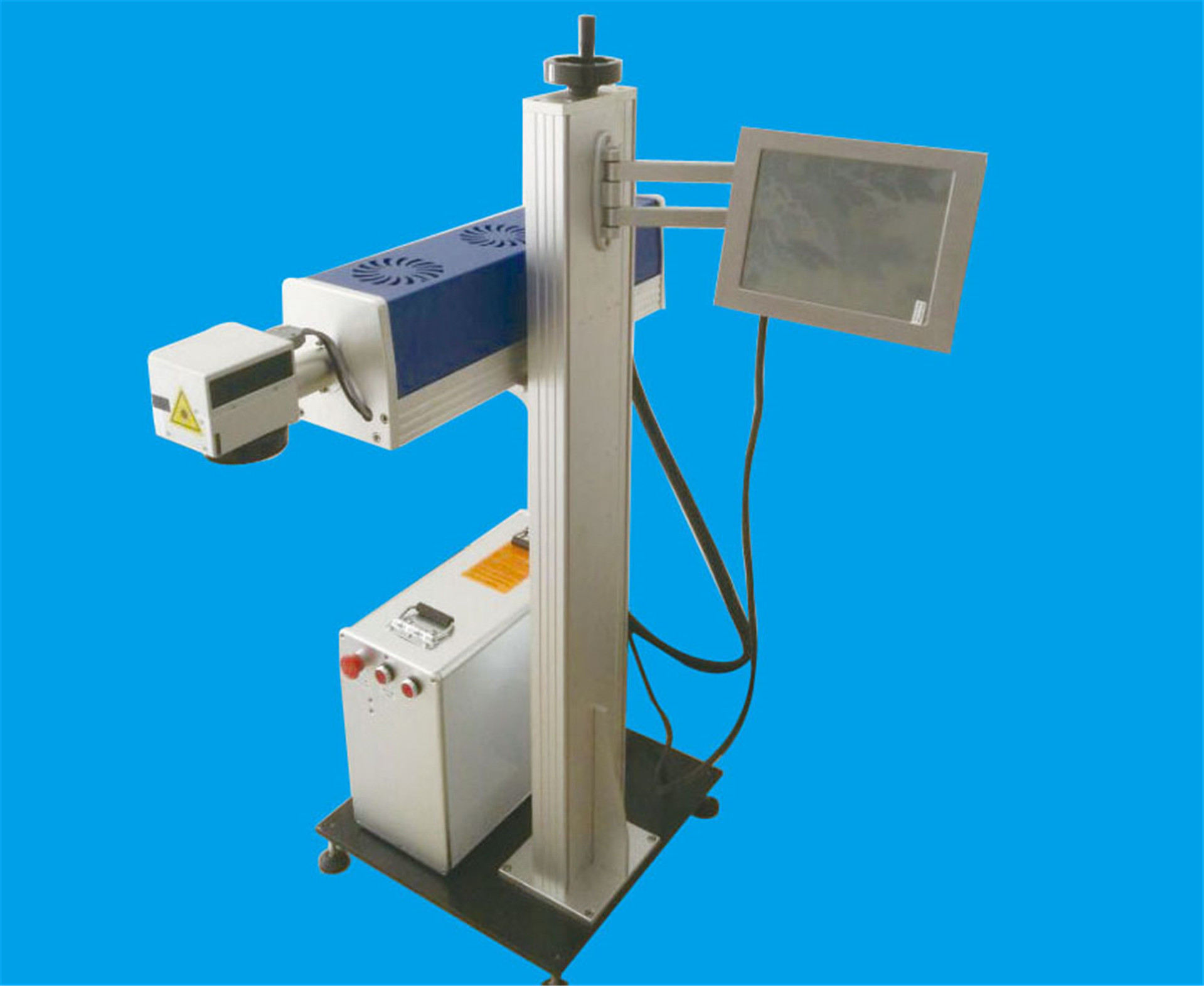 瓶装水 大桶水瓶体瓶盖激光打标机 字符打码机 自动激光喷码机