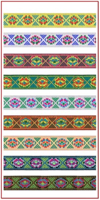 3cm民族风窗帘花边提花包边布带服饰家纺配饰 量大从优