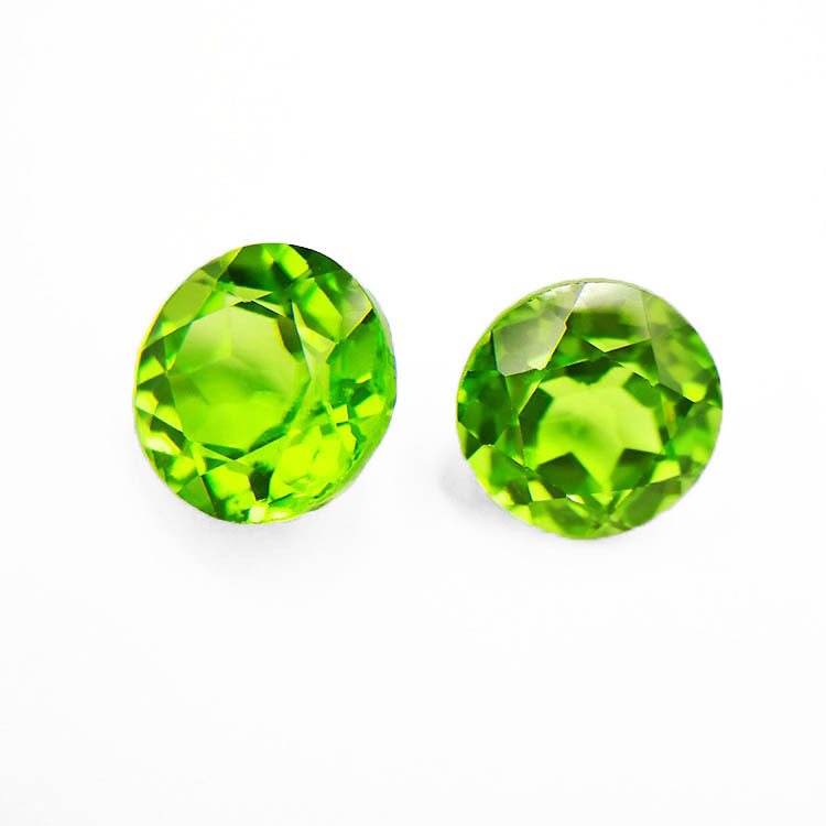 工厂直销天然橄榄石裸石戒面绿色宝石珠宝设计镶嵌定制一件代发