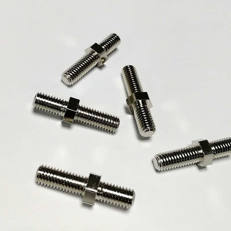 厂家供应非标a级双头螺丝不锈钢中六角正反扣高强度压板双头螺栓