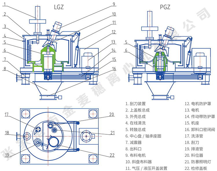 工业制药化工食品lgz全自动防腐离心机平板式刮刀下卸料离心机