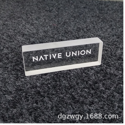 透明亚克力logo标牌 激光雕刻亚克力标识牌 亚克力号码牌科室牌