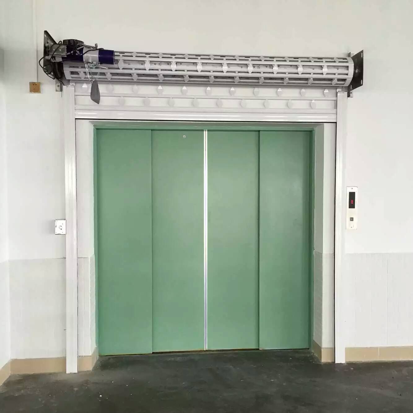 厂家直销 白色铝合金通花闸 电梯口卷闸门