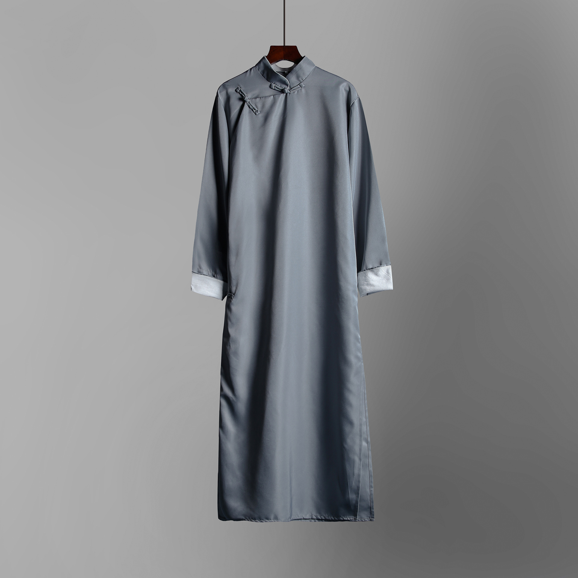 民国长袍马褂男士长衫 中式伴郎服评书先生小品 相声大褂演出服男