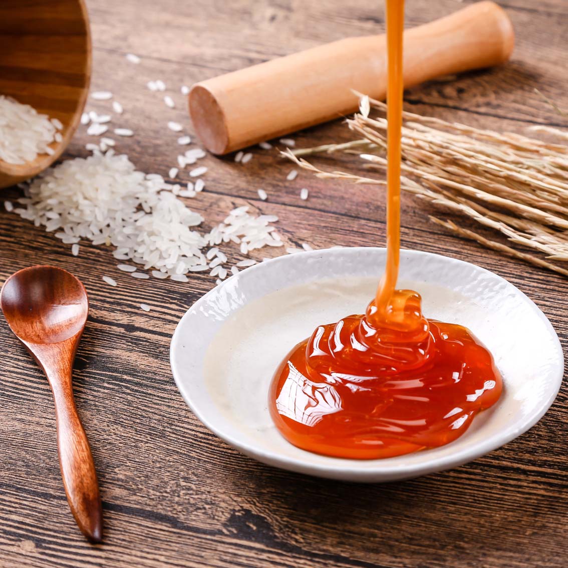 千凤香金黄麦芽糖87高浓传统风味25kg大桶装糖画吹糖人龙须酥原料